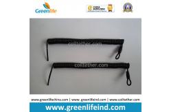 China Elastic Spiral Construction Field Stopdrop Tooling Coil Lanyard Cable w/ Press-in Hook supplier