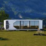Minimalist Tech Style Ecocapsule Tiny House Steel Structure Sandwich Panel House