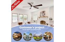 China OEM Remote Control Modern LED Ceiling Fan With Light 5 MDF Blades supplier
