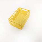 Practical CE Collapsible Plastic Basket , Multifunctional Foldable Plastic Container