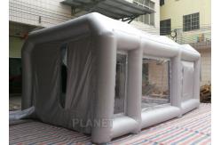 China Giant Inflatable Spray Booth Car Workstation Logo Printing Easy Assembly supplier
