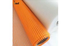 China Orange Self Adhesive Fiberglass Mesh 50m - 200m Fiberglass Reinforcement Mesh supplier