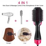 Evenly Heated ROHS 65W One Step Hair Dryer Brush For Straightening for sale