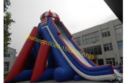 China giant blue and red colours water slide supplier