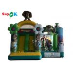 Madagascar Alitt Wild Theme Inflatable Bounce House Slide Combo Custom 5.5m 18ft for sale
