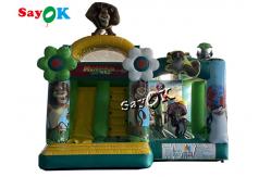 China Madagascar Alitt Wild Theme Inflatable Bounce House Slide Combo Custom 5.5m 18ft supplier