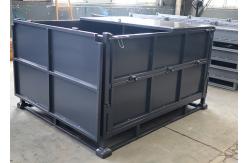 China Detachable Steel Stillage Cage Bulk Pallet Containers With Lid supplier