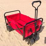 Roll Container All Terrain Wheel Camping Beach Collapsible Wagon Folding Cart
