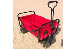 China Roll Container All Terrain Wheel Camping Beach Collapsible Wagon Folding Cart supplier