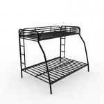 School Dormitory Black Strong Bedbase Mother Son Steel Bunk Beds for sale