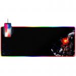 LED PU 15W Wireless Charging Keyboard Mat Soft  Extended Mousepad for sale