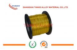China 0.6mm PTFE Insulation Silver Thermocouple Cable With Kapton Film Jacket supplier