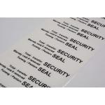 White 65um 1mil Gloss Full Transfer Tamper Evident Security Labels For VOID
