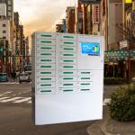 Touch LCD Public Mobile Phone Charging Station Kiosk Quick Charge Code Lock Design