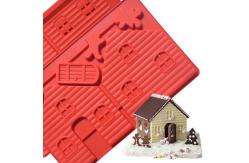 China 3D Silicone Baking Utensils House Shaped Square Handmade Diy Silicone Soap Mold supplier
