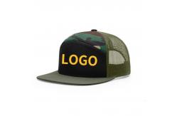 China Custom Logo 7 Panels Cap Wholesale Mesh Trucker Hats supplier