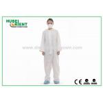 Elastic Wrist Disposable Protective Clothing Without Hood For Protect Body