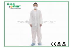 China Elastic Wrist Disposable Protective Clothing Without Hood For Protect Body supplier