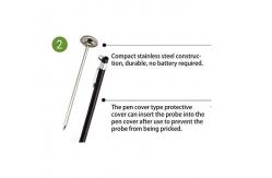 China 5 Seconds 220F 1 Dial Chef Pocket Thermometer supplier