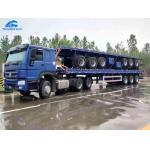 T700 Steel 40 Ton 3 Axle Flatbed Container Trailer for sale