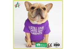China ODM Full Handcraft Sewing Cotton Pet T Shirt With Printed Names supplier