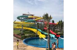 China OEM ODM Fiberglass Pool Slide Spiral Swimming Pool Slide Commercial supplier