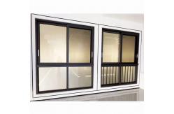 China Modern Aluminum Sliding Glass Window Horizontal Double Glass Sliding Window supplier
