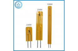China 10K Low Profile Polyimide Encapsulated Thin Film NTC Thermistor 50mm Length supplier