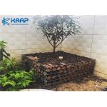 High Strength Welded Mesh Gabion , Gabion Wall Mesh Black Wire Color Zinc Aluminium Alloy for sale