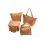 Foldable Leakproof Jute Insulated Lunch Bag Washable Portable for sale