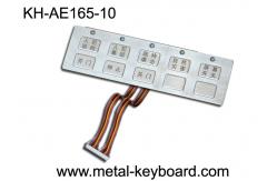 China 10 Keys Waterproof Metal Keypad with Top Panel Mounting Solution supplier