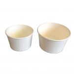 350ml Paper Bowl Custom Print Holiday Disposable Bowls Biodegradable For Milk Tea Cream for sale