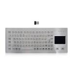 IP65 Metal Industrial 2.4G Wireless Keyboard With Touchpad Desktop Version for sale