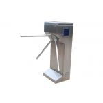 Vertical Waist Height Fingerprint Access Control Turnstiles Turn Style Door for sale