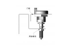 China Chrome Plated Quarter Turn Lock Zinc Alloy Cylinder Cam Lock supplier
