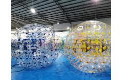 China Children 1000D Clear Ramp Inflatable Zorb Ball For Public supplier