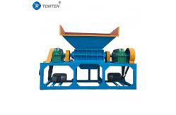 China Scrap Metal Tire Shredder Mini Metal Paper Garbage Shredding Machine supplier