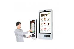 China Capacitive Retail Self Service Kiosk Restaurant Ordering Touch Screen With Thermal Printer supplier