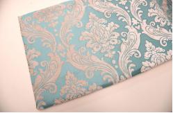 China SGS Cream Jacquard Upholstery Fabric Tear Resistant Jacquard Tablecloth Fabric supplier