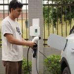 IP65 EV Charging Station GBT/ Type2 plug AC Wallbox EV Charging Stations for sale