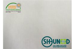 China Plain Weave Shirt Interlining Natural White Fusible With T / C Material supplier