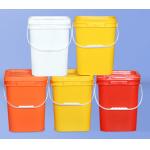 Printing Options for Square Plastic Bucket IML Thermal Transfer and Screen Printing for sale