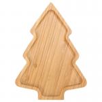 Bamboo Wooden Christmas Tree Shaped Appetizer Tray for Modern Plate Dish Serving for sale