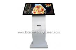 China 21.5 Inch Interactive Capacitive Touch All In One Kiosk With Printer supplier