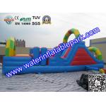 0.55mm PVC Tarpaulin Inflatable Obstacle Course Rental Waterproof And Fireproof for sale