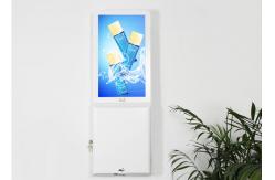 China No Touch Electric 35W Lcd Advertising Player Hand Sanitizer Dispenser supplier