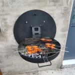Burning Wood Corten Steel Outdoor Barbecue Bbq Grills Heavy Duty for sale