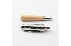 China Maple Personalized Wood USB Drives Graed A Pen Shapes 140x16mm supplier