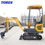Chinese Yellow 1.2 Ton Micro Mini Digger Customization Acceptable for sale