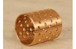 China Oil Apertures Wrapped Bronze Plain Bush Bearing For Engineering Machines supplier